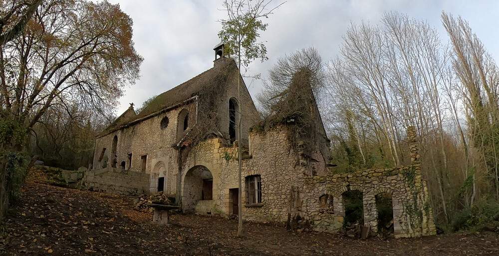 La chapelle en hiver depuis le sud-est